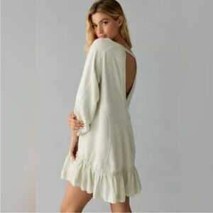 Daily Practice by Anthropologie Eldridge Ruffle-Hem Mini Dress